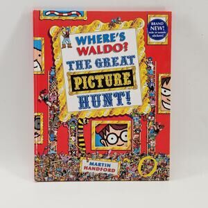 Where's Waldo? The Great Picture Hunt! Martin Handford Hardcover Children Book
